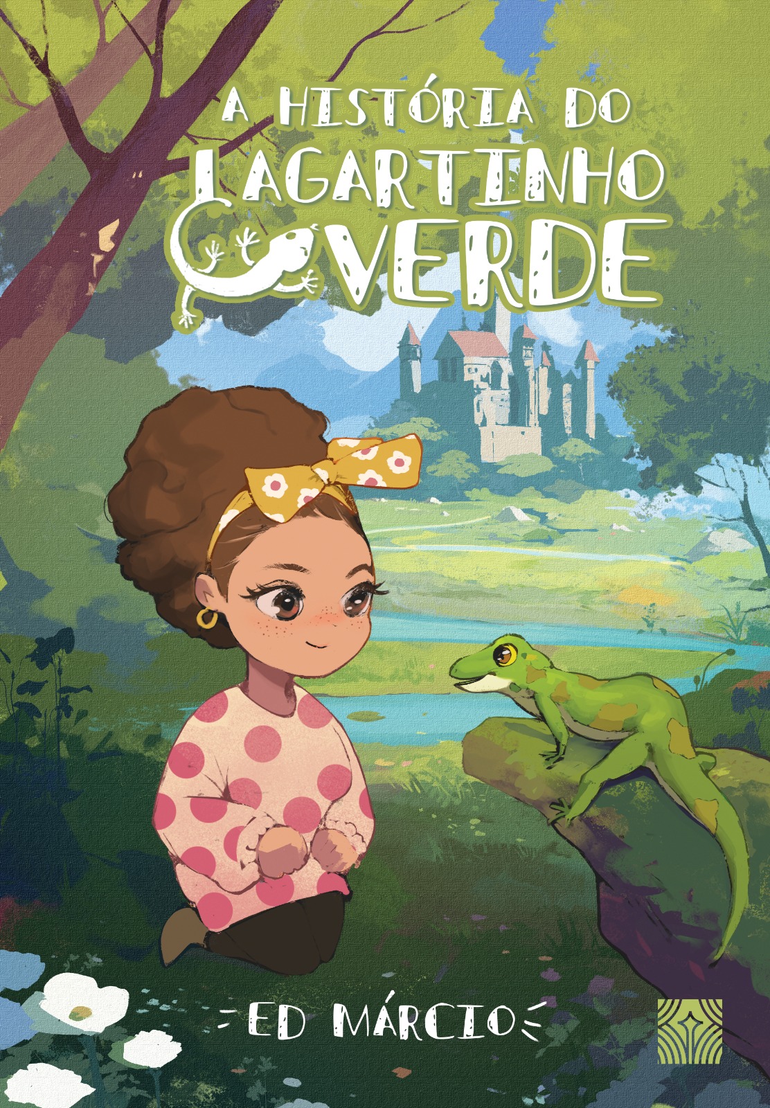 Capa do livro A história do Lagartinho Verde, de Ed Márcio